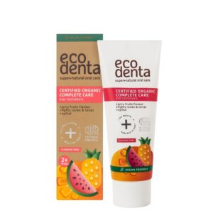COSMOS orgaaniline ECODENTA Juicy fruit laste hambapasta, 75ml 2+aastasele