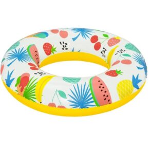 Bestway täispuhutav ujumisrõngas 61cm Valge kaktuste ja puuviljadega
