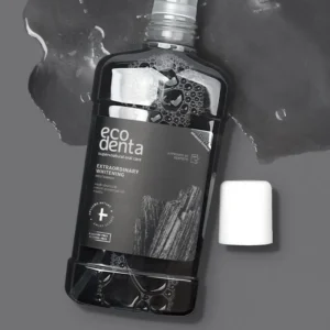 EKSTRA Black valgendav suuvesi ECODENTA musta söega 500ml