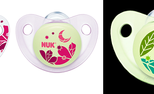 Nuk silikoon ortodondiline rõngaslutt Night&Day N1 0-6kuud 1tk