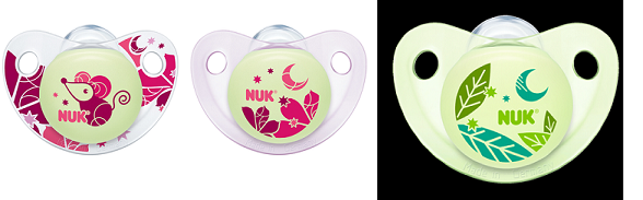 Nuk silikoon ortodondiline rõngaslutt Night&Day N1 0-6kuud 1tk