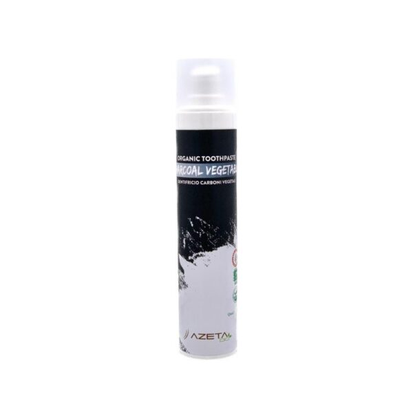 AZETABIO õhukindel flouriidivaba orgaaniline valgendav hambapasta charcoali söega, 50 ML