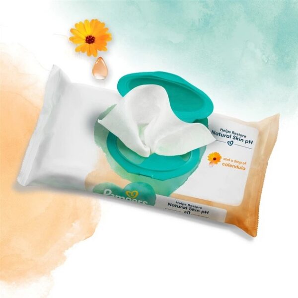 Pampers Harmonie Protect&Care beebisalvrätikud saialillega 44tk
