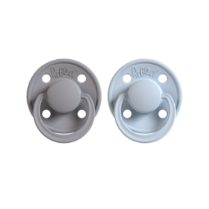 REBAEL Mono naturaalkummist lutid Pewter / Tiny Sky suurus 0-6 kuud, 2tk pakendis