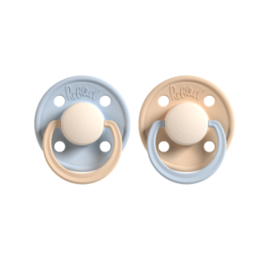 REBAEL naturaalkummist lutid Cold Pearly Lion / Dusty Pearly Elephant suurus 0-6 kuud, 2 tk pakendis