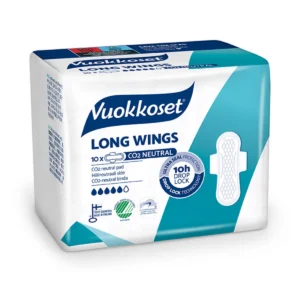Vuokkoset hügieenisidemed Long Wings 10tk