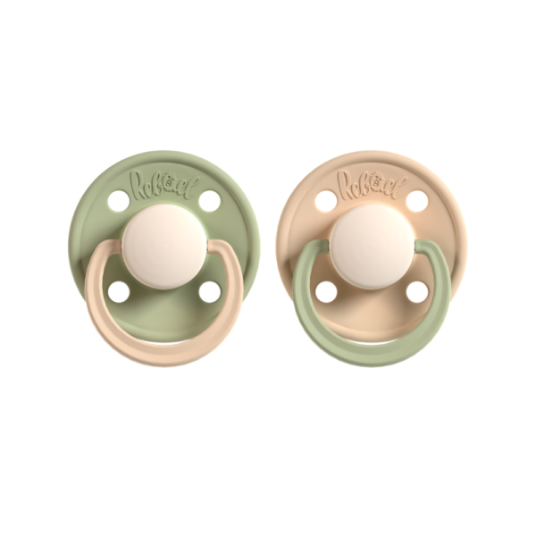 REBAEL naturaalkummist lutid Cloudy Pearly Lion / Frosty Pearly Dolphin suurus 6+ kuud, 2 tk pakendis