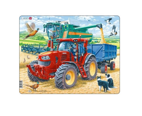 Papist puzzle 39-osaline Traktor ja kombain PG9 Larsen