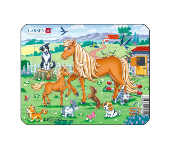 Papist puzzle 10-osaline Poni sõpradega 2+aastasele  MINI V5