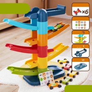 Autorada 3+aastasele 6 rööpaga +4auto ,plastikust
