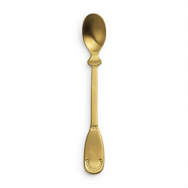 Elodie Feeding Spoon Matt Gold metall lusikas