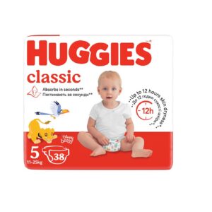 Huggies mähkmed Classic Mega 5 11-25kg 38tk