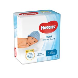 Huggies niisked salvrätikud Pure Extra Care 3*56tk