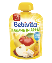 Lasterõõm õuna ja banaaniga 3x90g 4.kuust Bebivita (1tk-1,20eur)