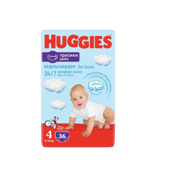Huggies püksmähkmed Pants 4 Mega Boy 9-14kg 36tk