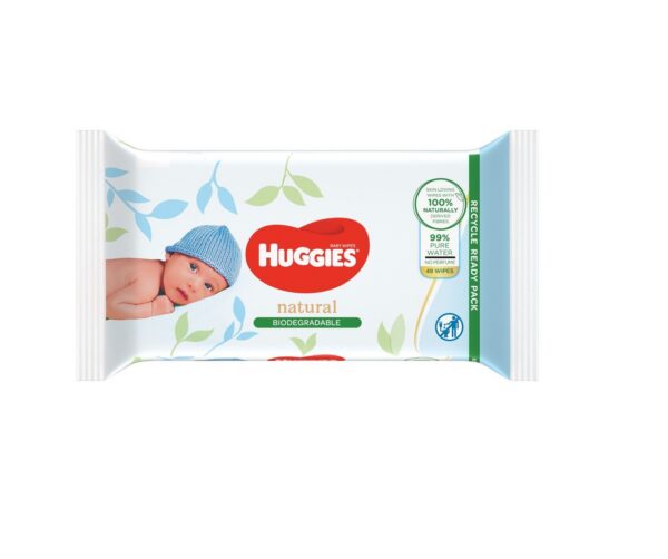 Huggies niisked salvrätikud Biodegradable Natural 48tk