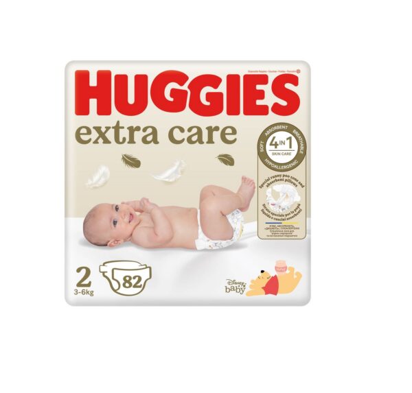 Huggies Newborn Extra Care N2 3-6kg 82tk
