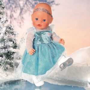 Baby Born Princess on Ice kleit+uisud+tiaara+riidepuu