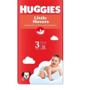 Huggies mähkmed Little Movers 3 4-9kg 56tk