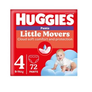 Huggies püksmähkmed Little Movers 4 Box Boy 9-14kg 72tk