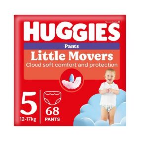 Huggies püksmähkmed Little Movers 5 Box Boy 12-17kg 68tk