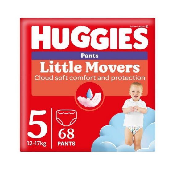Huggies püksmähkmed Little Movers 5 Box Boy 12-17kg 68tk