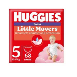 Huggies püksmähkmed Little Movers 5 Box Girl 12-17kg 68tk