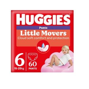 Huggies püksmähkmed Little Movers 6 Box Girl 15-25kg 60tk