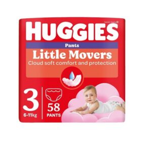 Huggies püksmähkmed Pants Little Movers 3 Girl 6-11kg 58tk