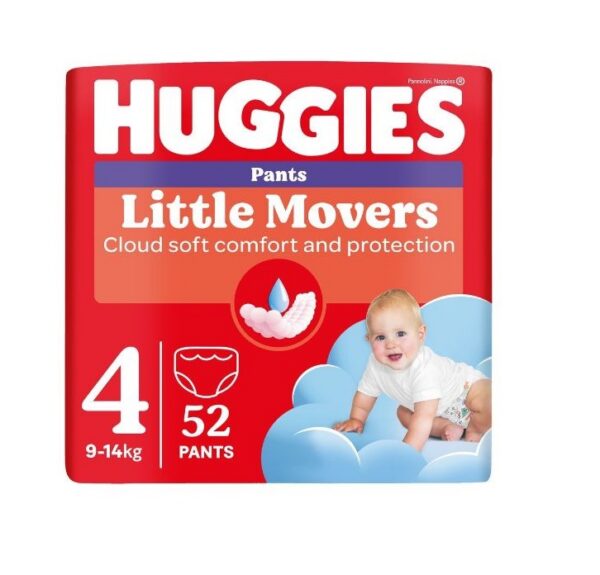 Huggies püksmähkmed Pants Little Movers 4 Boy 9-14kg 52tk