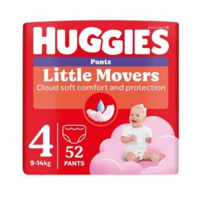 Huggies püksmähkmed Pants Little Movers 4 Girl 9-14kg 52tk