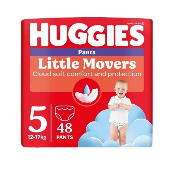 Huggies püksmähkmed Pants Little Movers 5 Boy 12-17kg 48tk