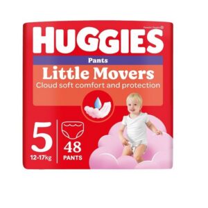 Huggies püksmähkmed Pants Little Movers 5 Girl 12-17kg 48tk