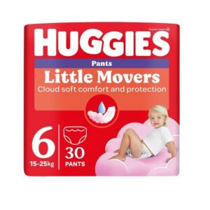 Huggies püksmähkmed Pants Little Movers 6 Girl 15-25kg 30tk