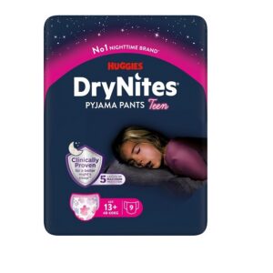 Huggies püksmähkmed ööseks 13+ aastat tüdrukule 9tk 48-60kg
