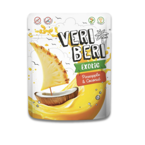 Veri Beri Exotic ananassi- ja kookosekangikesed 6x50g (1pakk-2,15eur)