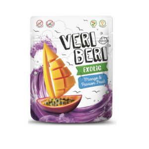 Veri Beri Exotic mango- ja passioniviljakangikesed 6x50g (1pakk-2,15eur)
