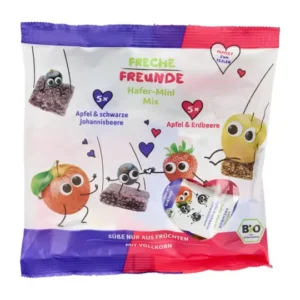 Kaerahelbe minibatoonid, 2 tüüpi, õunte, sõstarde ja maasikatega, 10 tk. 100g FRECHE FREUNDE