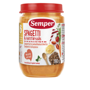Semper pastaroog singi ja juustuga 3×190 g, alates 8-elukuust (1purk-1,99eur)