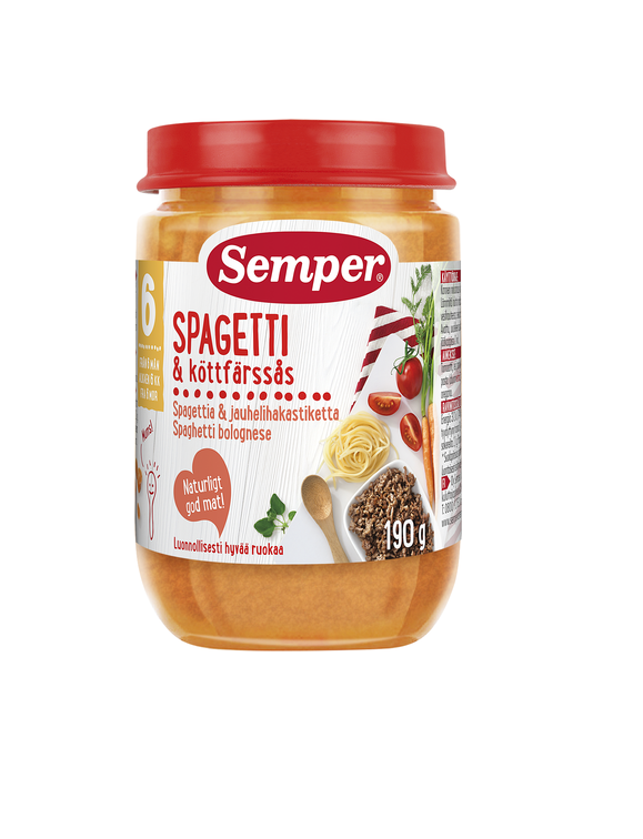 Semper pastaroog singi ja juustuga 3×190 g, alates 8-elukuust (1purk-1,99eur)