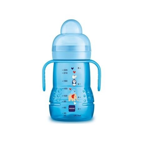 MAM Trainer joogipudel 220ml Sinine elevant sõpradega 4+kuud
