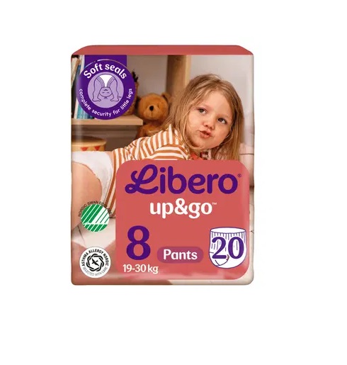 Libero püksmähkmed Up&Go N8 19-30kg 20tk