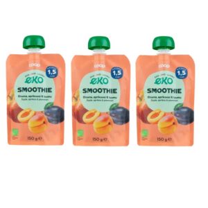 Coop Smoothie õun-aprikoos-ploom 3x150g 1,5+aastasele (1tuub-0,99eur)