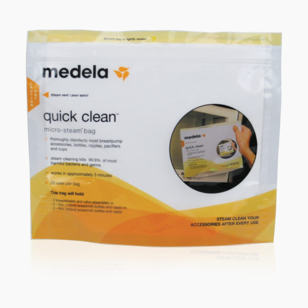 QUICK CLEAN MICRO-STEAM STERILISEERIMISKOTID 1TK/kott 008.0041 Medela