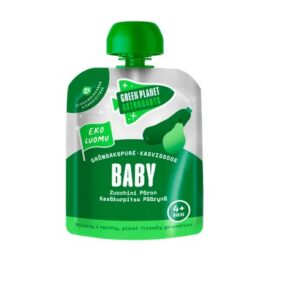 Green Planet Astronauts Orgaaniline beebi suvikõrvitsa-pirni püree  3x70g (1TUUB-1,22EUR)
