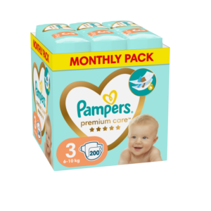 Pampers Premium Care Teipmähkmed, Suurus 3, 200 Mähet, 6-10kg