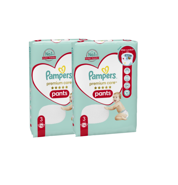 Pampers Premium Care Pants Mähkmed, Suurus 3, 140 Mähet, 6-11kg