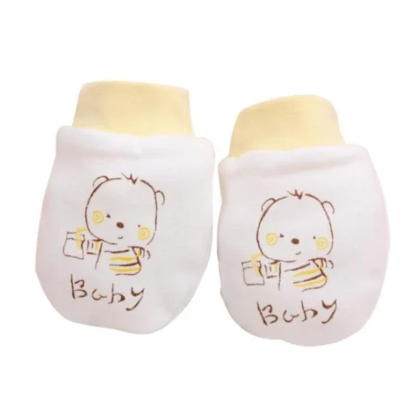 Kindad beebile Cute Cartoon kollane