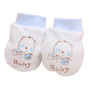Kindad beebile Cute Cartoon helesinine