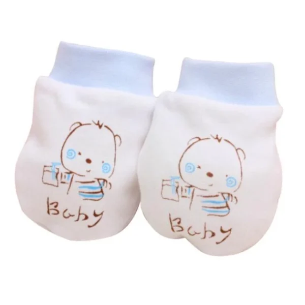 Kindad beebile Cute Cartoon helesinine